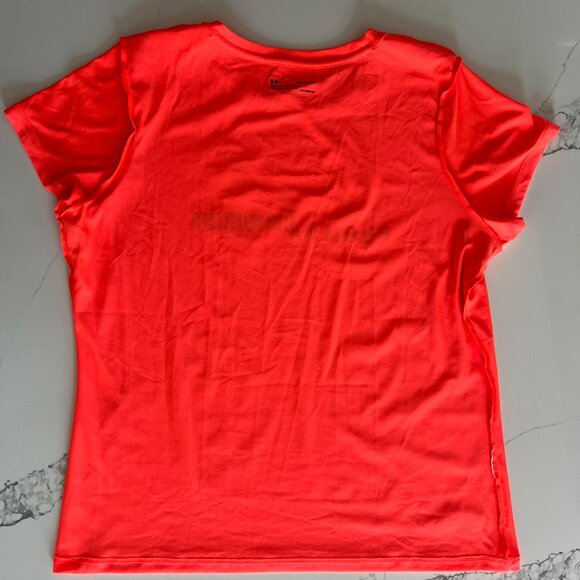 Under Armour Short Sleeves Tshirt - Loose cut - bright neon orange - Women's XL - Picture 7 of 7